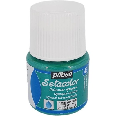 Pébéo Setacolor 45 ml Shimmer tyrkysová barva na textil