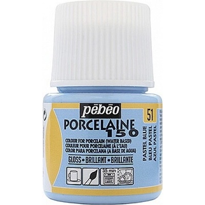 Vypalovací barvy na porcelán pastelová modrá 51 PORCELAINE150 45ml Pebeo – Zboží Dáma