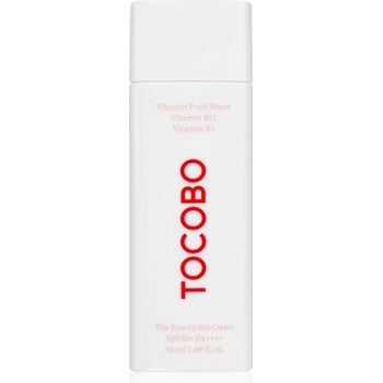 TOCOBO Vita Tone Up Sun Cream лек защитен гел-крем да уеднакви цвета на кожата SPF 50+ 50ml