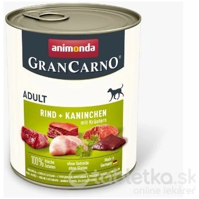 Animonda Grancarno Dog Adult Beef Rabbit with Herbs 6 x 800 g