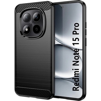 Gigapack Redmi Note 15 Pro Plus 5G GIGAPACK Силиконов протектор за телефон, удароустойчив, карбонов модел, черен GP-180653 (GP-180653)