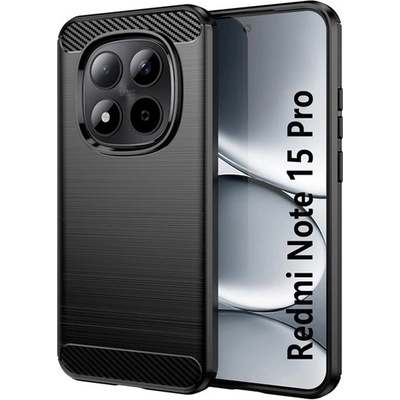 Gigapack Redmi Note 15 Pro Plus 5G GIGAPACK Силиконов протектор за телефон, удароустойчив, карбонов модел, черен GP-180653 (GP-180653)