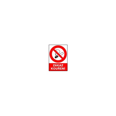 Zákaz kouření - A4 - samolepící