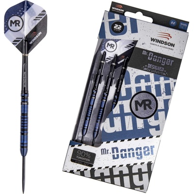 Set wolframových šipek steel Windson MR. DANGER 22 G Černá,Mix