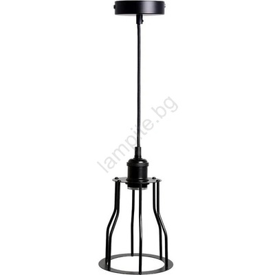 NEDES Пендел 1xE27/60W/230V Ø 15 см черен (ND3929)