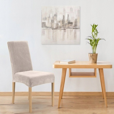 EUROFIRANY Poťah na stoličku VELVET 35x55x30 cm béžový