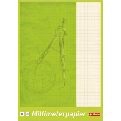 Milimetrový papier blok 80g, viac rozmerov A4 25listov