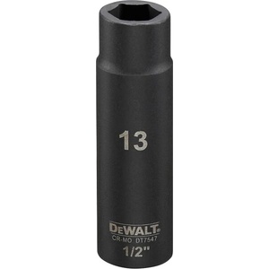 DEWALT Вложка ударна удължена DeWALT 13 мм 1/2" DT7547 (DT7547)