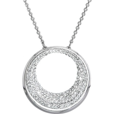 Pavona Stříbrný s krystaly Preciosa bílý 32026.1 crystal
