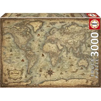 EDUCA Mapa světa 3000 dielov