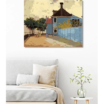 Zuty Malování podle čísel MODRÝ DŮM V ZAANDAMU CLAUDE MONET