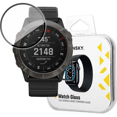 Wozinsky Хибриден скрийн протектор от закалено стъкло Wozinsky за Garmin Fenix 6X Pro, черен (9145576261965)
