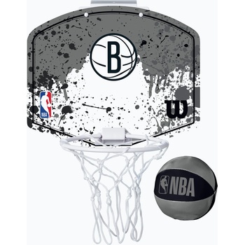 Wilson NBA Team Mini Hoop Brooklyn Nets баскетболен комплект черен