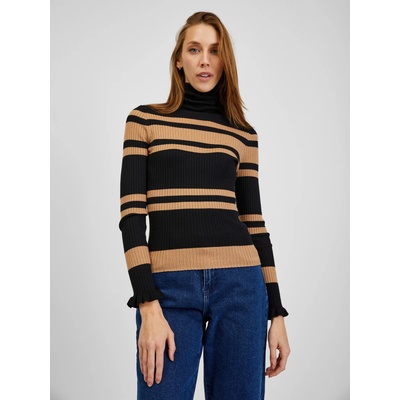 Orsay Кафяво-черен дамски пуловер на райе ORSAY Orsay | Cheren | ЖЕНИ | M