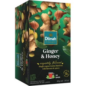 Dilmah Черен чай Dilmah с джинджифил и мед 40 г