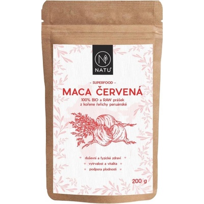 Natu Maca červená BIO prášek 200 g