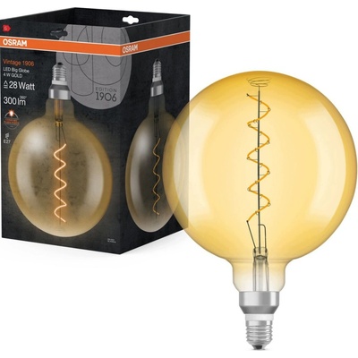 Osram Candellux Bulb LED E27 4,5W 300LM 2000K VINTAGE GLOBE200 28