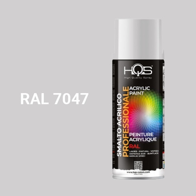 HQS akrylová farba v spreji 400 ml RAL 7047 lesklá