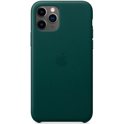 Apple Оригинален гръб Leather за Apple iPhone 11 Pro - Зелен