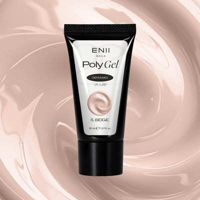 ENII NAILS Polygel Ceramic 5 Beige polygel v tubě 30 ml