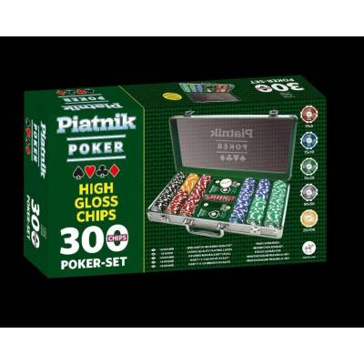 Piatnik Pokerový Set v Hliníkovém Kufříku 300 žetonů 14g