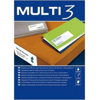 MULTI 3 Етикети за принтер MULTI 3 Бял объл 100 Листи 99, 1 x 38, 1 mm (8410782047285)
