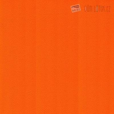 Poťahová látka koženka sýta oranžová