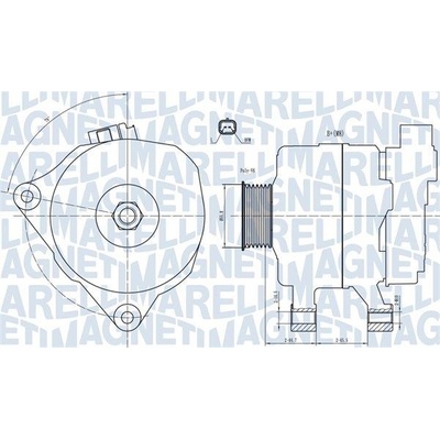 Generátor MAGNETI MARELLI 063731499010