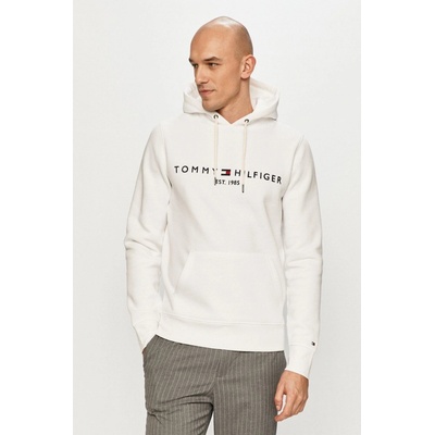 Tommy Hilfiger mikina TOMMY LOGO HOODY Bílá