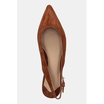 Lauren Ralph Lauren Велурени балеринки Lauren Ralph Lauren Londyn Slbck в кафяво с отворена пета 802967746002 (802967746002.200)