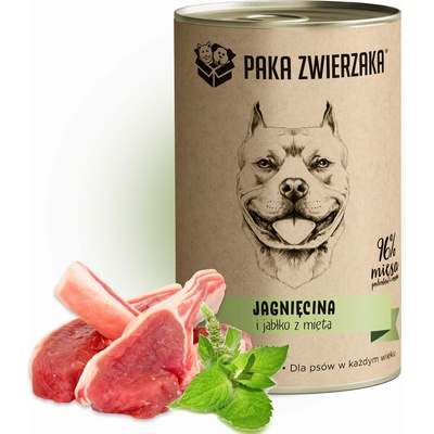 Paka Zwierzaka Агнешко и ябълка с мента (400 г)