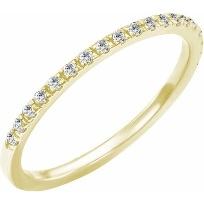 Eppi Zlatý eternity prsteň s 1.25mm diamantmi Ogyn R34662