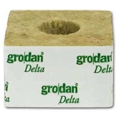 Grodan pěstební kostka velká 100x100x65mm, s velkou dírou 1ks