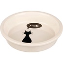 Trixie keramická miska s černou kočkou, s okrajem 0,25 l/13 cm