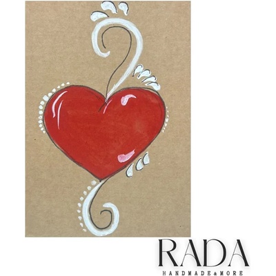 Ръчно изработена любовна картичка - Love Card #12 (LOVECARD12)