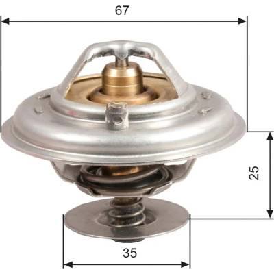 Termostat, chladivo GATES TH14380G1