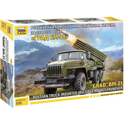Zvezda BM-21 Grad Rocket Launcher 1:72