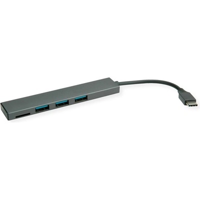 Roline Адаптер ROLINE USB 3.2 Gen 2 Type-C - 3x USB, 1x карта 14.02. 5051-10 (14.02.5051-10)