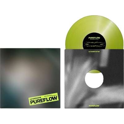 Le Sserafim - 2nd Studio Album 'Pureflow' Pt. 1 (Limited Edition) (Electric Yellow Glitter Coloured) (LP) (0823375035480)