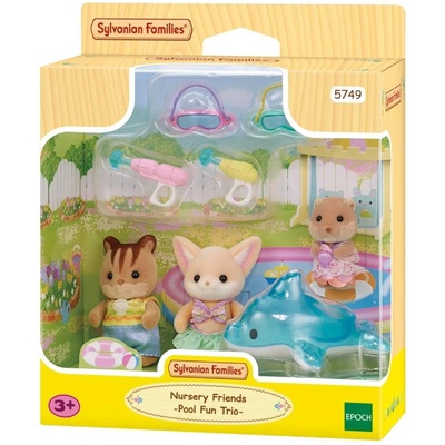 Sylvanian Families Kindergarten Friends Wading Pool Trio 5749