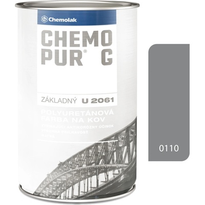 Chemopur G U2061 0110 šedá 8 L základná polyuretánová dvojzložková farba
