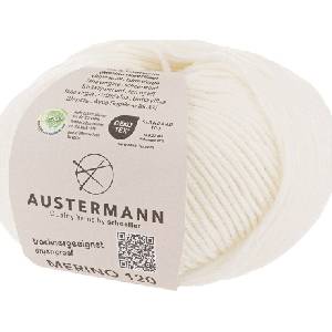 Austermann Merino 120 97613-101 White Плетива прежда (97613-101)