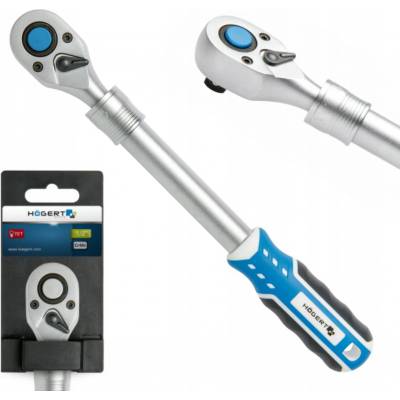 Högert Technik Teleskopový ráčnový klíč 1/2", 72 zubů HT1R342