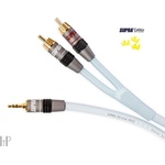 Supra Cables Supra Biline MP-2RCA 2 m - Съединителен кабел за MP3, iPod, CD, PC (071827)