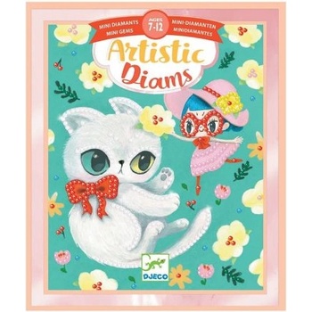 DJECO - Творчески комплект - Направи картини с цветни камъчета (DJ09434)