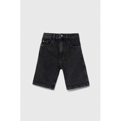 Calvin Klein Jeans Детски дънков къс панталон Calvin Klein Jeans в черно с регулируема талия (IB0IB01921.PPYH)