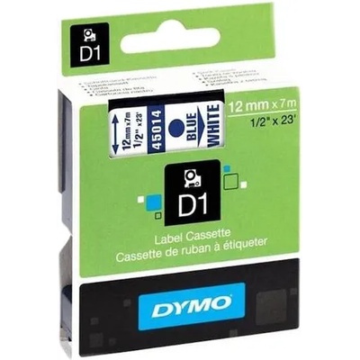 DYMO Лента 45014, 12 x 7 m, сини букви-бял фон
