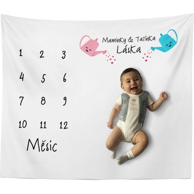 Sablio Milníková deka Maminky a tatínka láska 100x100