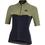 Nalini Дамска фланелка с къс ръкав за колоездене Nalini Women's Cover Jersey Cycling jersey - Black / Deep Forest - размер XXL (156-2219-0115)
