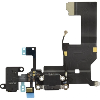 Nabíjací konektor s mikrofónom iPhone 5 Farba: Čierna